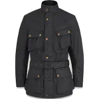 Belstaff Trialmaster Zwarte Gewaxte Jas Maat L