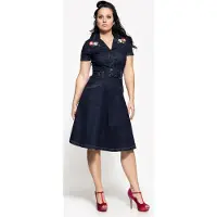 King Kerosin Queen Kerosin Swing Dames Jeans Jurk