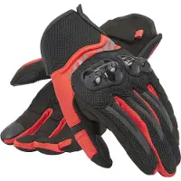 Dainese MIG 3 Air Tex Handschoenen Zwart Rood Lava Maat XS