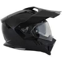 Simpson Xcursion Solid Zwart Metal Adventure Integraalhelm Maat L