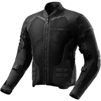 Rebelhorn Scandal 3, zwarte motorfiets textieljas, maat 5XL