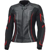 Held Debbie 3 damesmotorjas, zwart/neonrood, maat 38