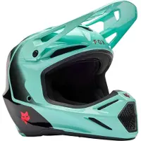 FOX V3 Drip Turquoise Crosshelm Maat M