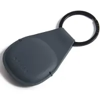 Mujjo Canopy Leren AirTag 1 / 2 Sleutelhanger Basalt