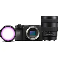 Sony A6700 + 16-55mm F/2.8 + Joby Beamo Reel Color RGB Video LED-lamp