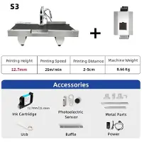 OEM Thermische inkjetprinters, automatische codeermachine, compact ontwerp, 12,7 mm printer