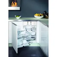 Kesseböhmer Inbouw Accessoire 46203 Magic Corner kleur Chroom/Wit