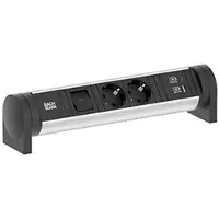 Bachmann CYCLE Bureau 2xCEE7/3 1xschakelaar 1xUSB A/C 22W 0,2m GST18