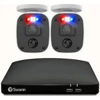 Swann Swannforce - Beveiligingscamera's - 2 Camera's - cctv camerasysteem - 64GB SD Card - geen abonnementskosten - Bullet IP Cameras - Met Microfoon