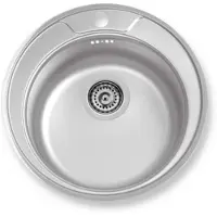 Novaservis Spoelbakken - Spoelbak, diameter 510 mm, roestvrij staal DR51