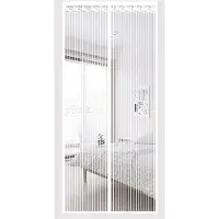 INF Magnetisch Hordeur Gordijn met 9 Paar Magneetjes, Wit, 80cm x 200cm