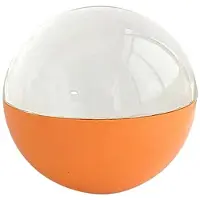 Zandona 3D Kristallen Bol met DIY Videoweergave 7cm Displaybol, Perfect Als Familie- en Vriendencadeau en Als Afstudeercadeau, Oranje
