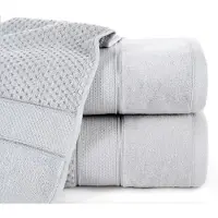 Eurofirany Luxe Katoenen Badhanddoek Jessi 50x90cm 500g/m² Zilver