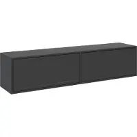 Selsey Velveto – TV-hangmeubel met 2 deuren - Zwart - 140cm