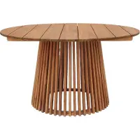 Artichok Lidewij ronde teakhouten tuintafel naturel Ø 120 cm