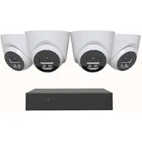 Swann EliteX 12MP Series - Beveiligingscamera's - 4 Camera's - cctv camerasysteem - 2TB - geen abonnementskosten - 6K Ultra HD - Spotlight Dome IP Cameras - Met Microfoon
