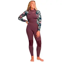 Roxy Swell 4/3 Mm Dames Wetsuit Van Neopreen Met Lange Mouwen En Rits Op De Borst