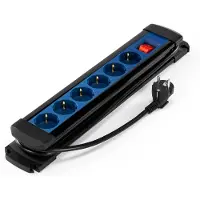 HBM stekkerblok 6-voudig IP20 1,5m
