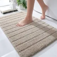 Casilin Badmat Antislip 80x150cm California - Waterabsorberende Badkamermat - Wasbaar en Sneldrogend - Voor Douche en Bad - 100% Katoen - Rechthoek - Sand, Bruin