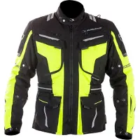 MUGENRACE Aerator, waterdichte motorfietsjas, zwart/geel, maat XS