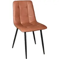 Lizzely Garden & Living SET DEAL: 6 stuks Eetkamerstoel Catoo cognac kunstleder eetstoel zetel