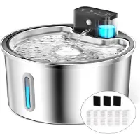 Auralum Max PAWPOLL Drinkfontein Kat - Draadloze met Sensor - 3.2L Waterfontein Kat - Waterfontijn - Kat en Hond - Inclusief 6 Filter en 3 Sponzen - Drinkbak Kat - Kattenfontein