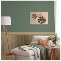 A.S. Création Wandvlies met realistisch akoestisch paneelpatroon van hout - beige, crème