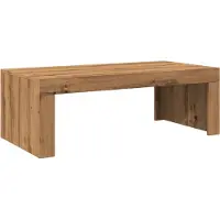 vidaXL Salontafel 102x50x35 cm bewerkt hout artisanaal eikenkleurig