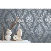A.S. Création Pure Elegance - Antraciet - Barock - 397657