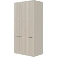NADUVI Collection Schoenenkast Vesper zwevend | mdf beige 50x103x30 cm schoenenkasten | NADUVI