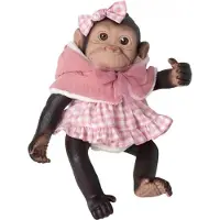 Rosa Toys 35 Cm Monkey Reborn Baby Roze Kinderen