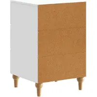 vidaXL Nachtkastje met lade Wit 43x 41 x 66,5 cm Bewerkt hout