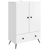 Syfax Dressoir met lade Wit 66 x 34,5 x 95 cm Bewerkt hout