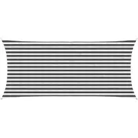 Syfax Zonneschaduwzeil Antraciet en Wit 2 x 4 m HDPE