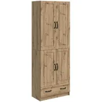 vidaXL Kast Set 2 st Artisanaal eiken Bewerkt hout