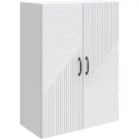 vidaXL Wandkast Wit 66 x 34,5 x 90 cm Bewerkt hout