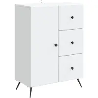 Syfax Dressoir met lade Wit 66 x 34,5 x 90 cm Bewerkt hout