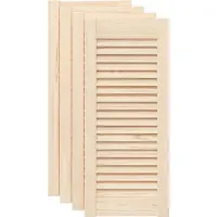Syfax Kastdeuren met lamellen 4 st 69x29,5 cm massief grenenhout