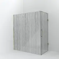 Balmani Modular inloopdouche met deur: 180 x 200 cm met deur 90 cm, Mikado, Brushed Champagne Gold profielen