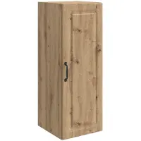 vidaXL Wandkast 33 x 34,5 x 90 cm Bewerkt hout Artisanaal eiken