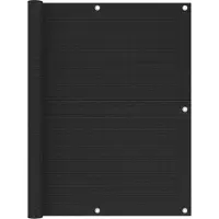 vidaXL Balkonscherm 120x600 cm HDPE zwart