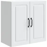 vidaXL Wandkast 59 x 31 x 60 cm Bewerkt hout Wit