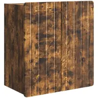 vidaXL Wandkast Gerookt eiken 59 x 31 x 64 cm Bewerkt hout