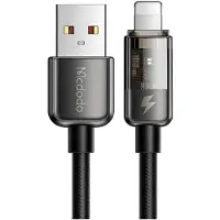 Mcdodo CA-3140 Anti-breekbare smartphonekabel, USB naar iOS, snellader, 3A, 1,2 meter, zwart