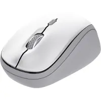 Trust Yvi+ - Draadloze Muis - Bluetooth & USB-ontvanger - Multi-device - Stille Knoppen - Compact - Wit