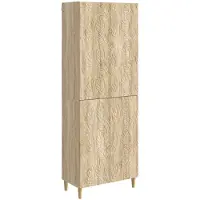 vidaXL Kast Set 2 pcs Sonoma Eiken Bewerkt hout