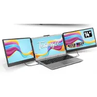 OEM Cable-Model Triple Portable Monitor - 14 Inch Full HD - Extra beeldscherm laptop - Draagbaar monitor - Draagbare scherm voor laptop - HDMI - Type C