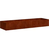 vidaXL Plantenbak roestig 280x80x40 cm weervast staal