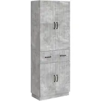 Syfax Kastenset 2 pcs Betongrijs Bewerkt hout