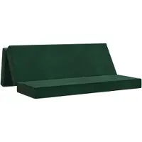 vidaXL Vouwbare Sofa Bed 200 x 67 x 45 cm Donkergroen